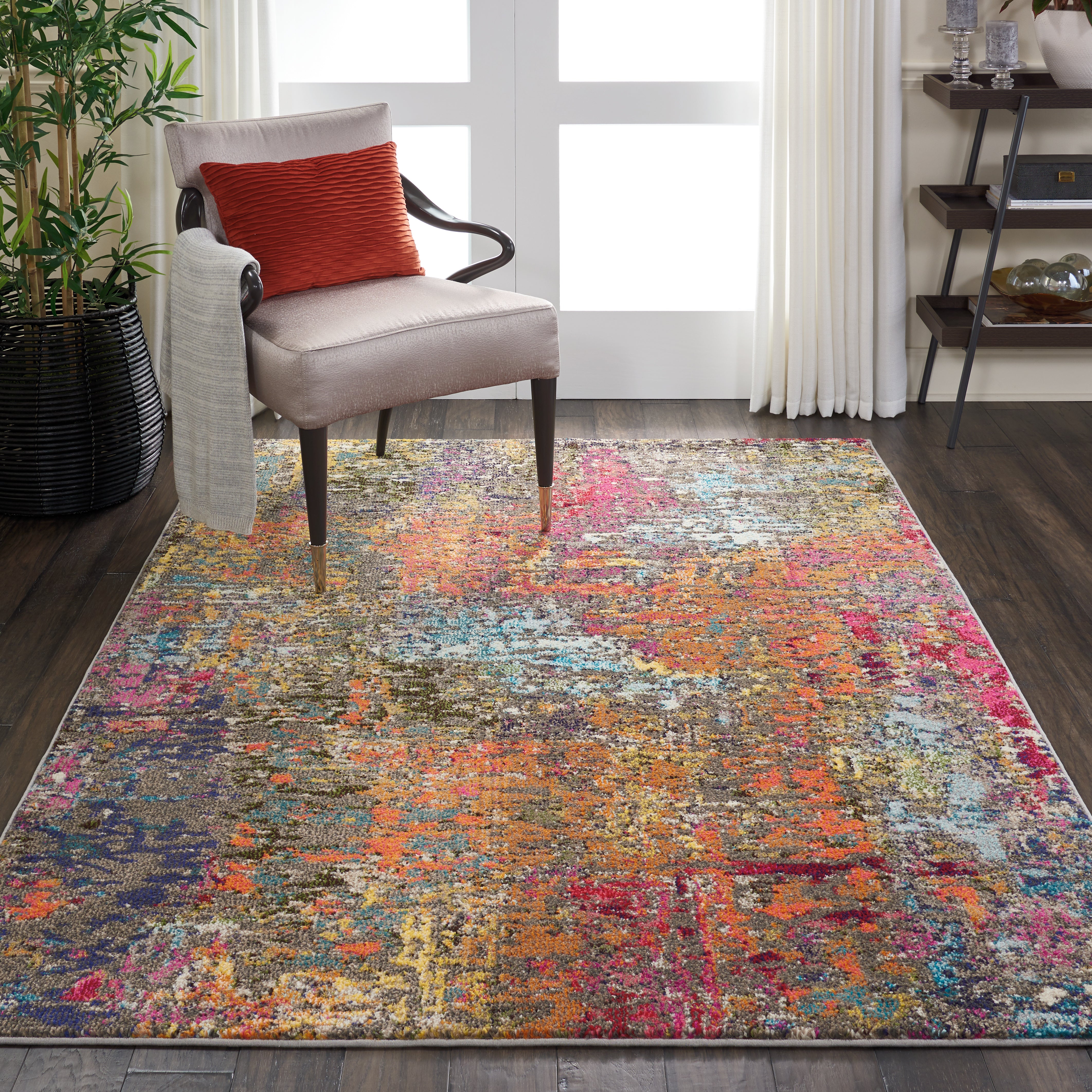 Nourison Celestial CES14 Sunset Orange Rug